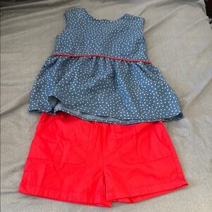Penelope Mack Blue and Red Kids Matching Set